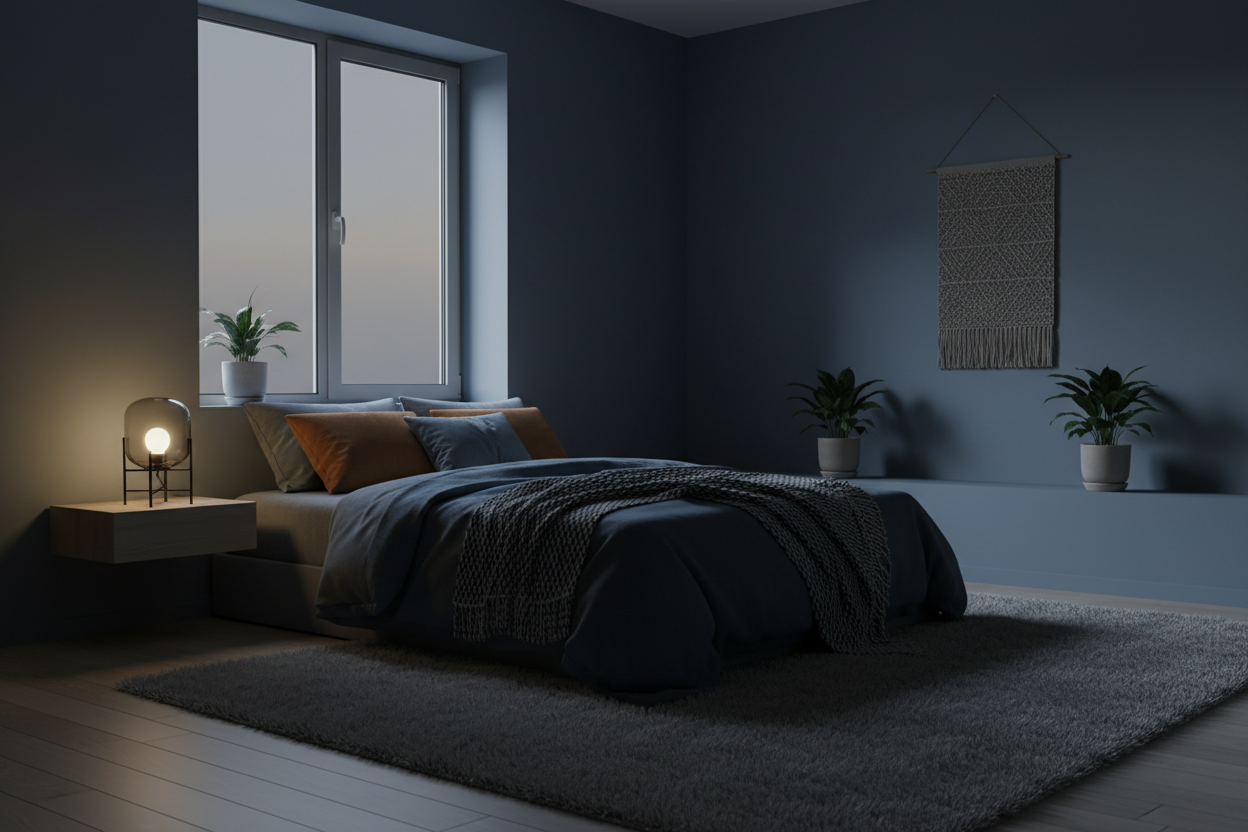 Atmosphärisches Schlafzimmer